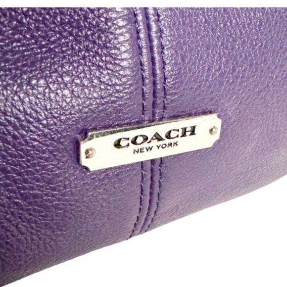 NWOT Coach of New York Avery leather hobo purse indigo purple - Picture 2 of 12